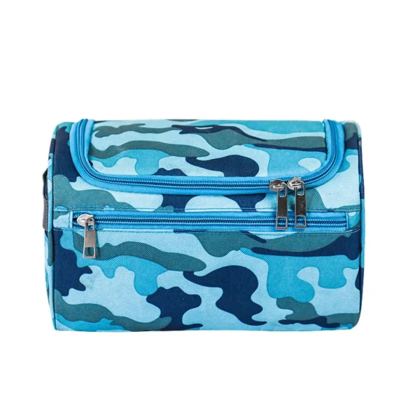 Trousse de Toilette Camouflage Bleue