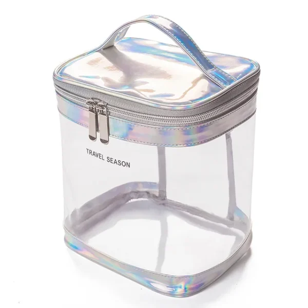 Trousse de Toilette Cylindrique Transparente