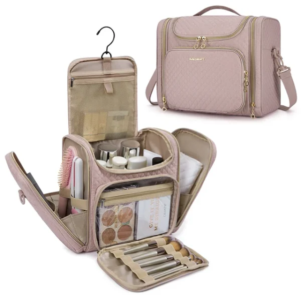 Grande Trousse de Toilette Femme Tendance Rose