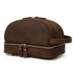 Trousse de Toilette Femme Luxe Voyage Marron