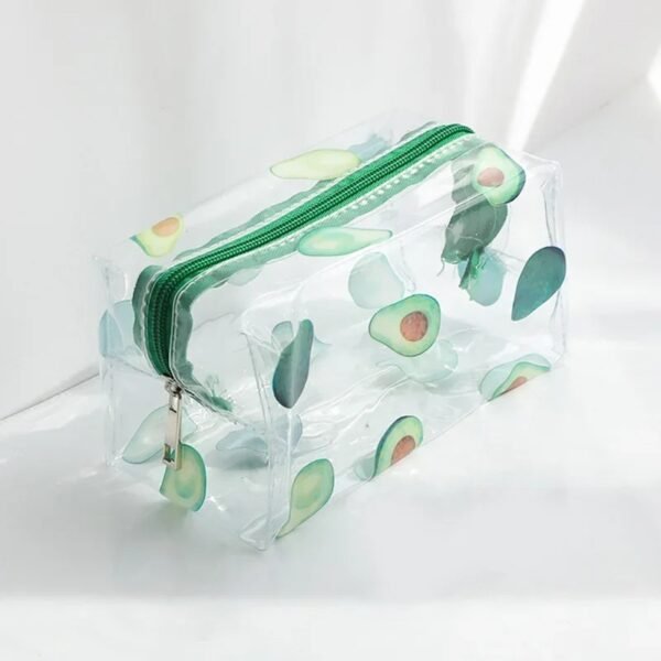 Trousse de Toilette Transparente Design Avocat