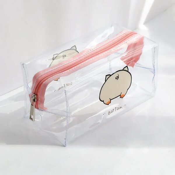 Trousse de Toilette Transparente Design Cochon